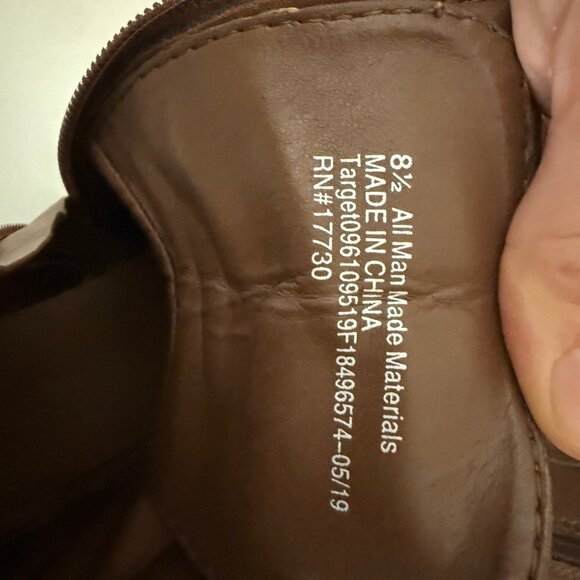 Universal Thread Dark Cognac Brown Combat Boots - Picture 6 of 8